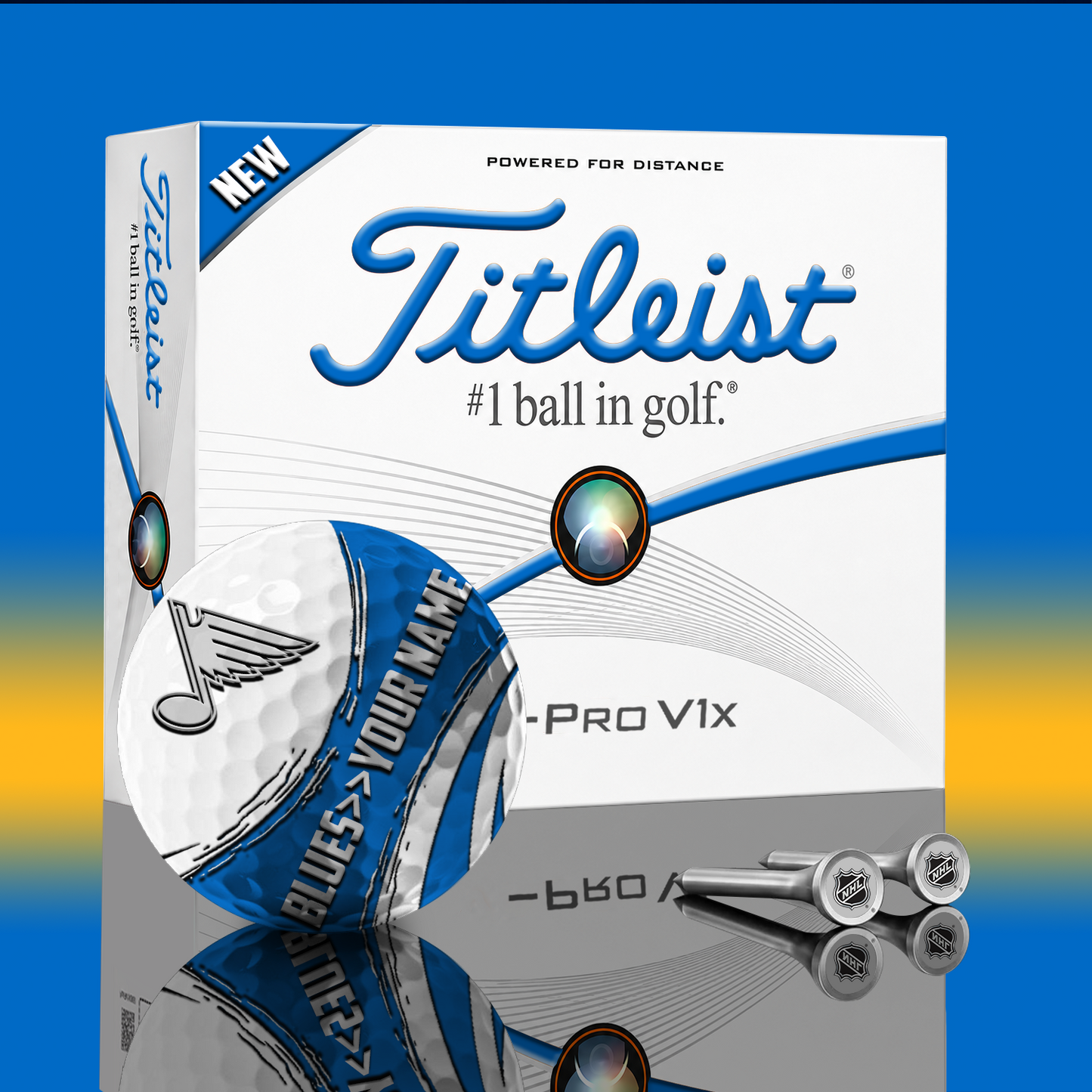 STL x NHL PERSONALIZED GOLF BALL LIMITED EDITION