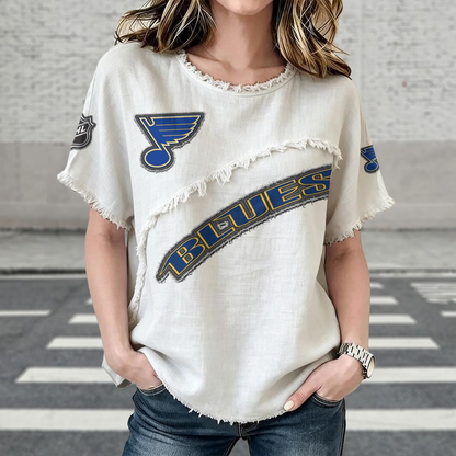 STL x NHL Women’???s Vintage O-Neck 2905 DatND DVT
