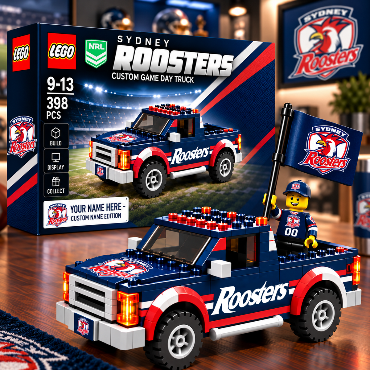 SYD x NRL Building Blocks Truck Toy Set V2