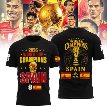 Spain National Football Team 2026 World Cup Champions V4 Shirt