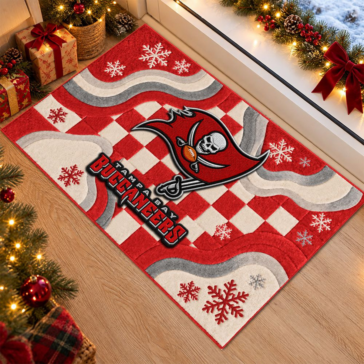 TB  x NFL Christmas Doormat