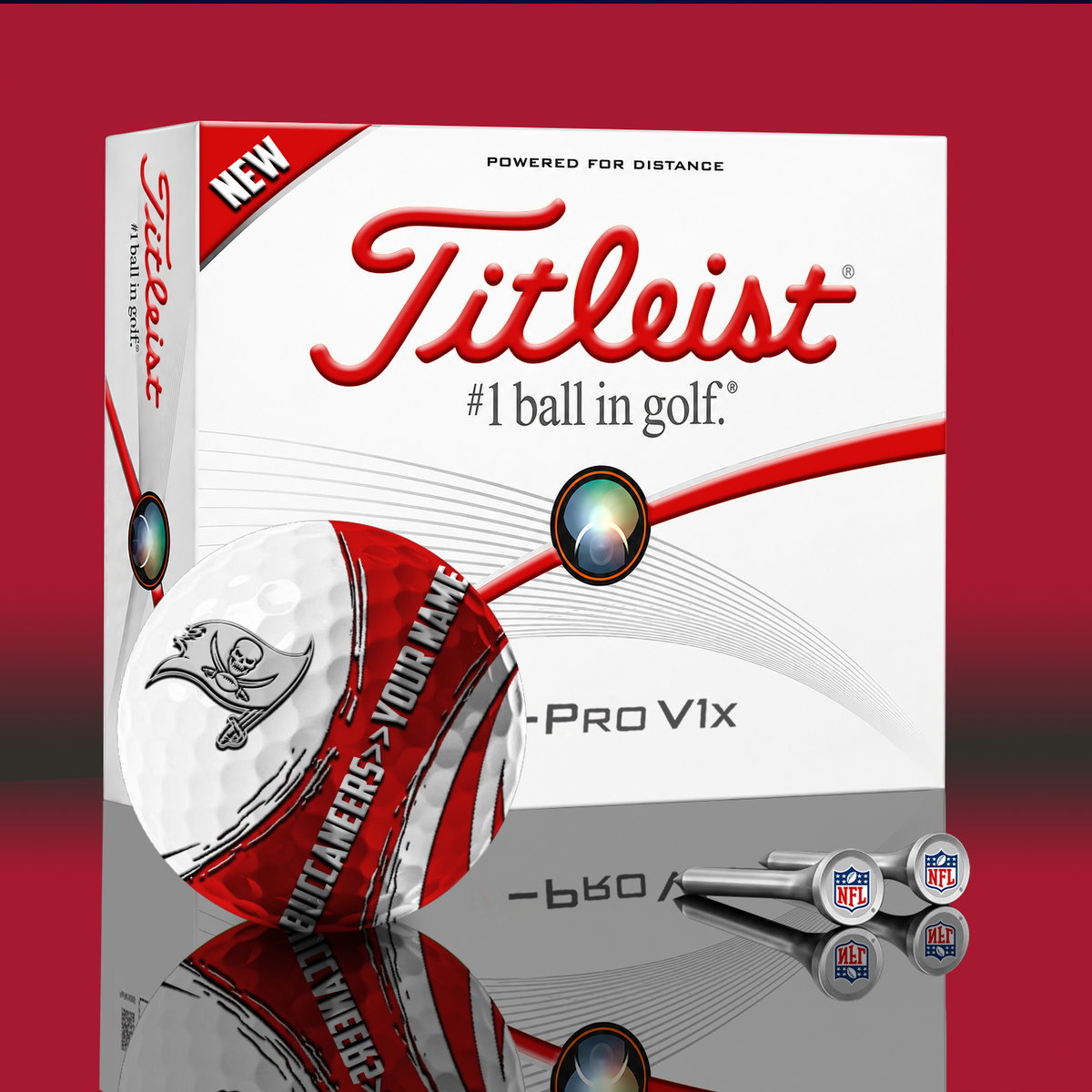 TB x NFL PERSONALIZED GOLF BALL LIMITED EDITION