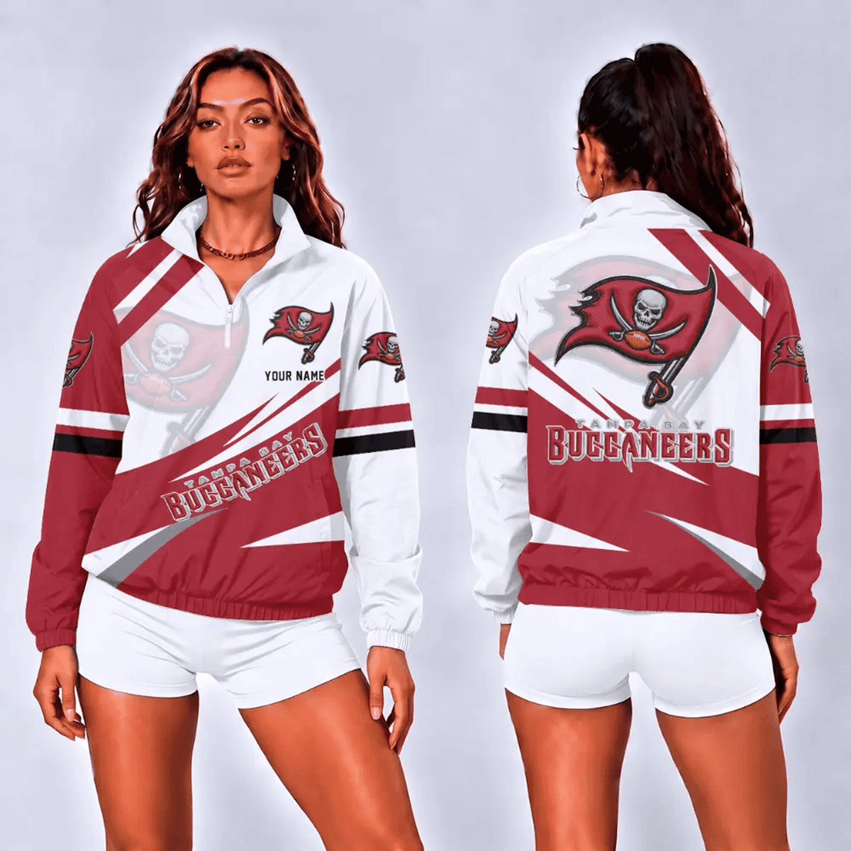 TB x NFL Retro Colorblock Quarter Zip Jacket