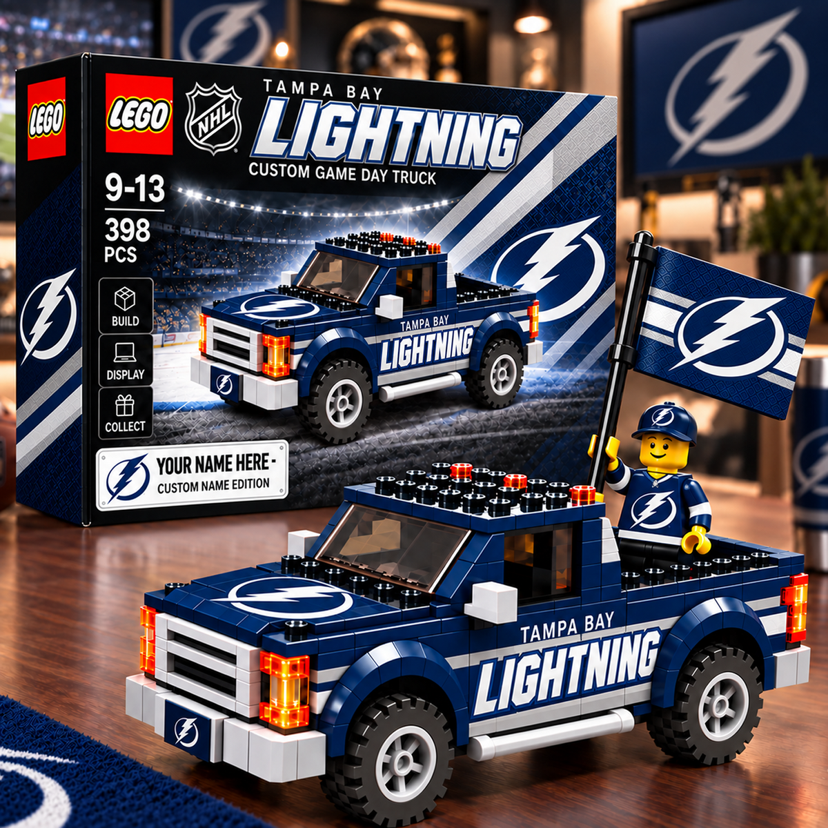 TBL x NHL Building Blocks Truck Toy Set V2