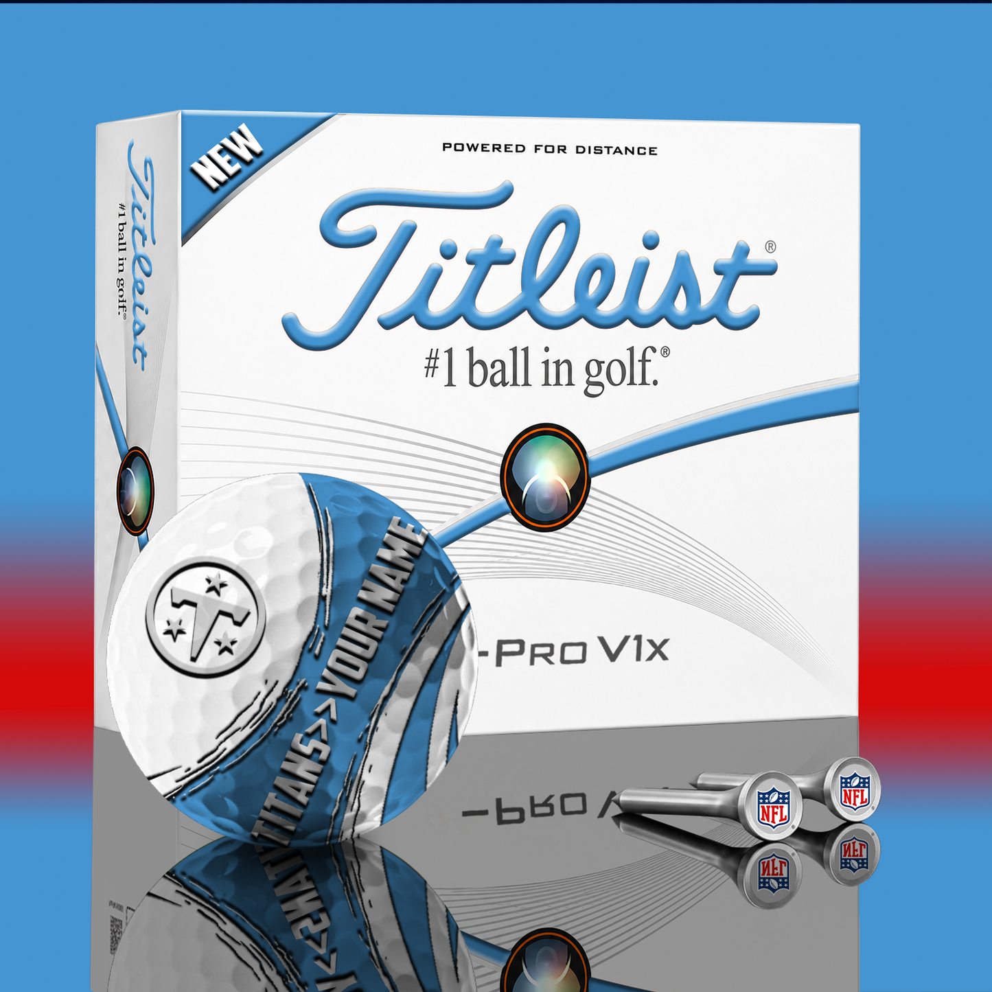 TEN x NFL PERSONALIZED GOLF BALL LIMITED EDITION