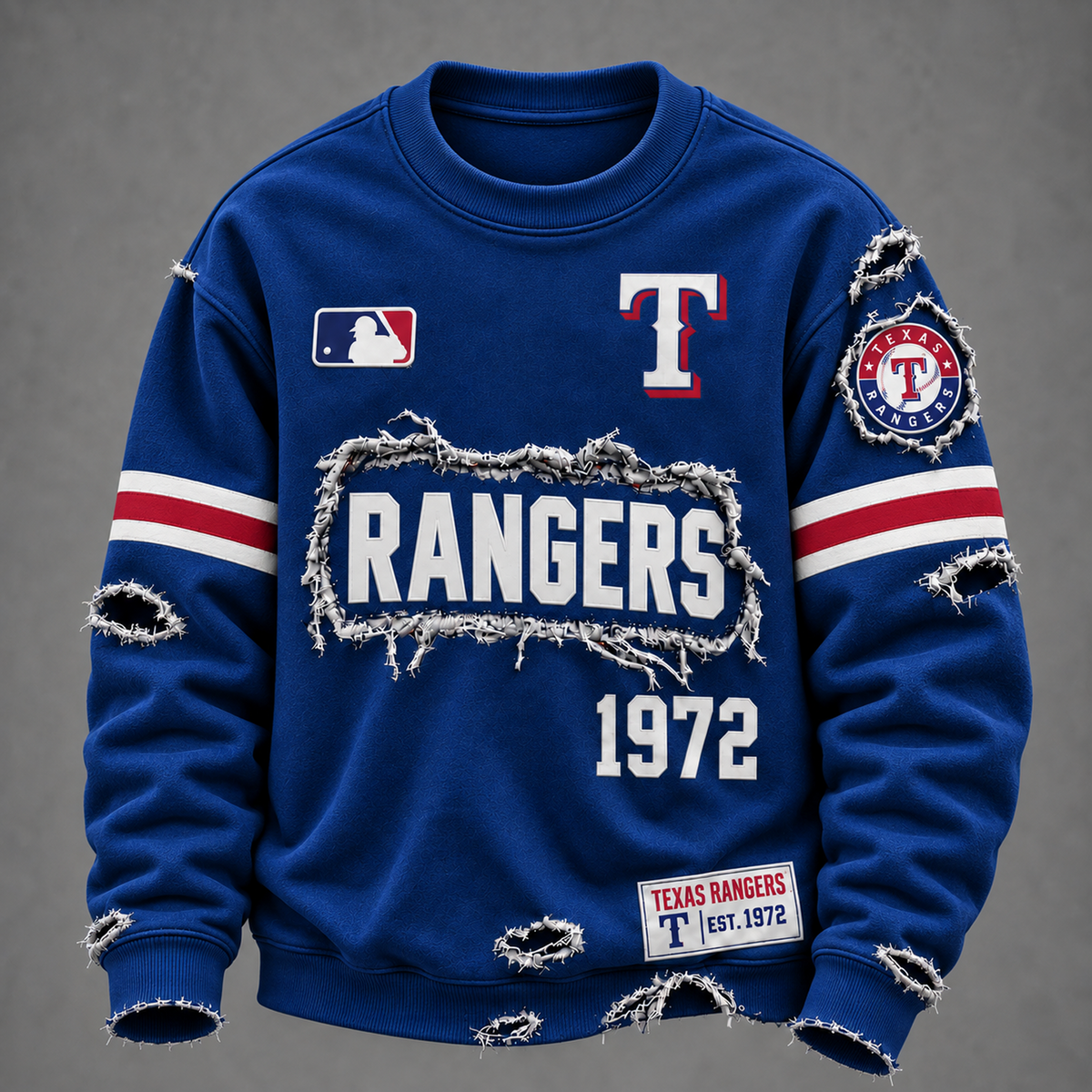 TEX x MLB Distressed Premium SweatShirt