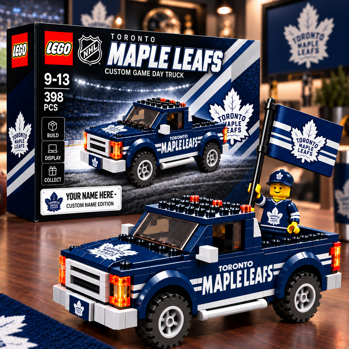 TOR x NHL Building Blocks Truck Toy Set V2