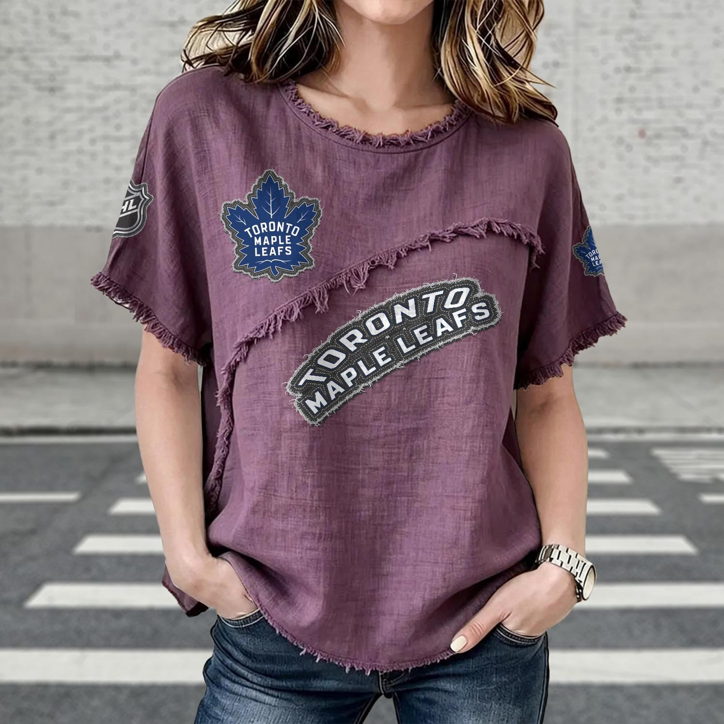 TOR x NHL Women’???s Vintage O-Neck 2905 DatND DVT