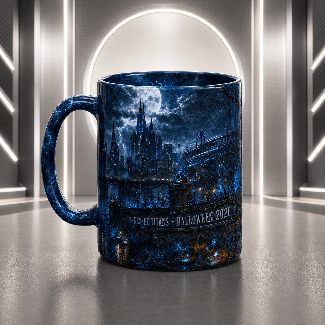 TT Halloween Football Mug – The Frozen Cornfield Spooky Fan Gift DDT