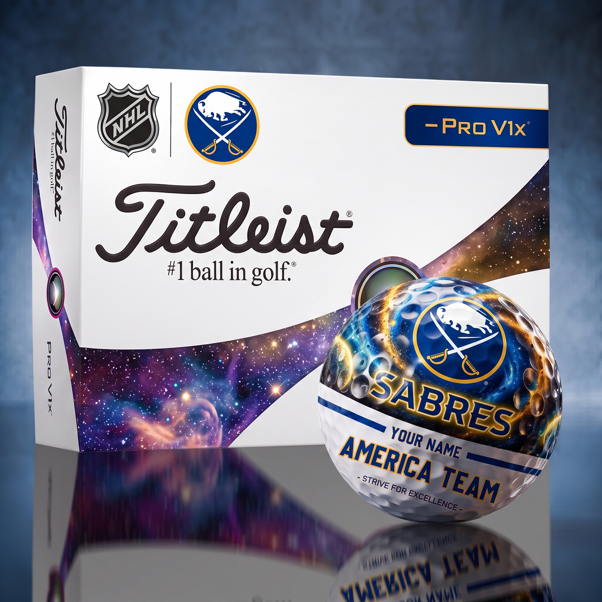 Titleist BUF x Premium NHL PERSONALIZED GOLF BALL LIMITED EDITION V7
