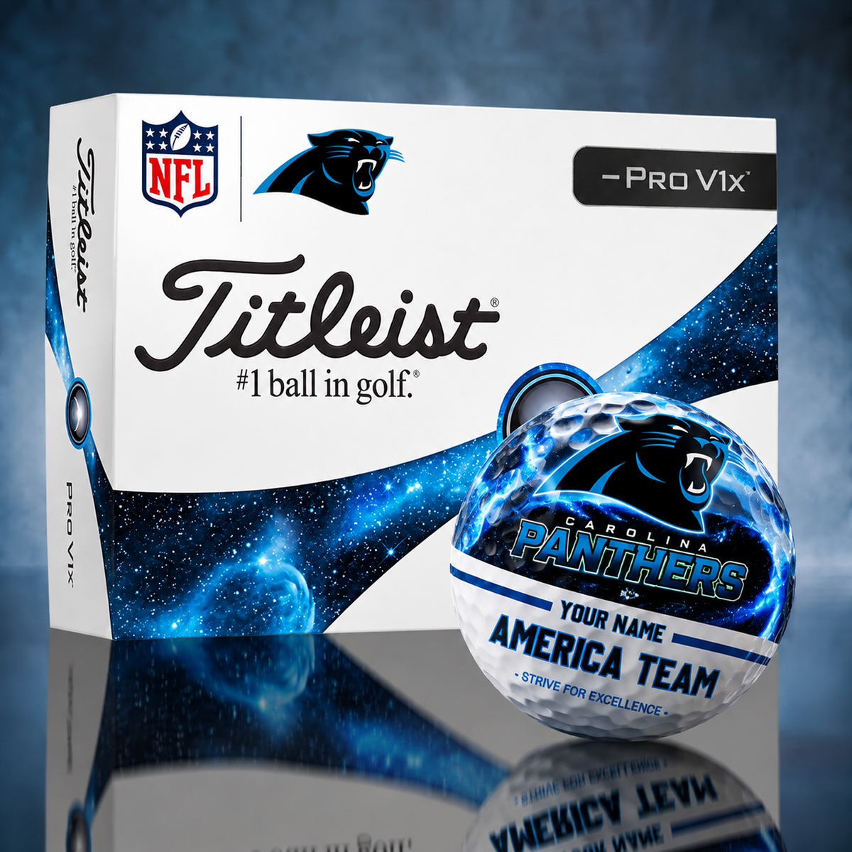 Titleist CAR x Premium NFL DAL PERSONALIZED GOLF BALL LIMITED EDITION V7