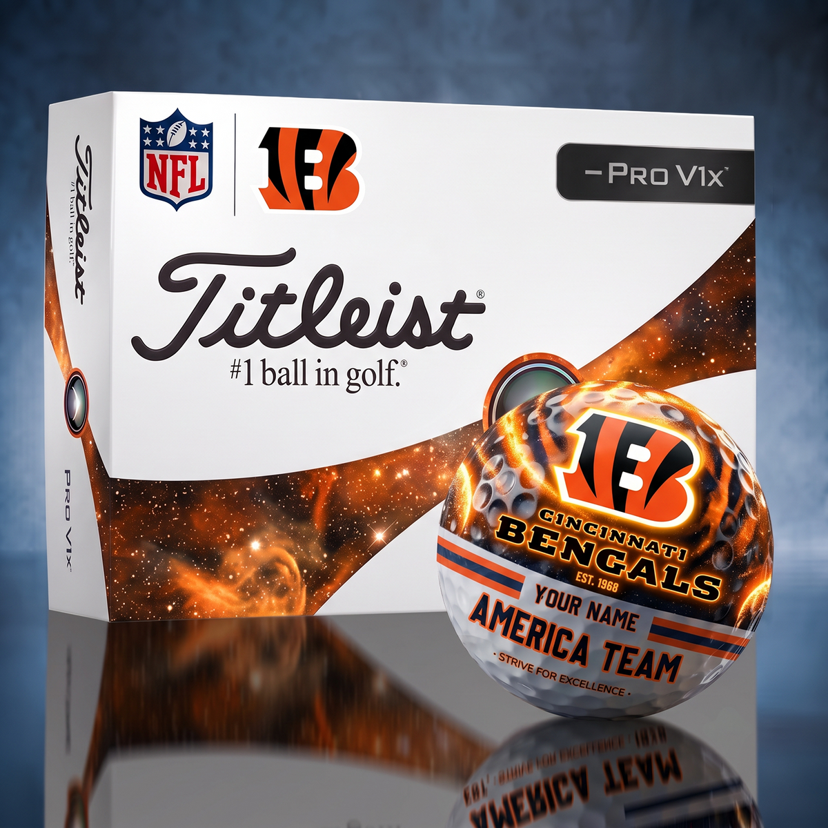 Titleist CIN x Premium NFL DAL PERSONALIZED GOLF BALL LIMITED EDITION V7