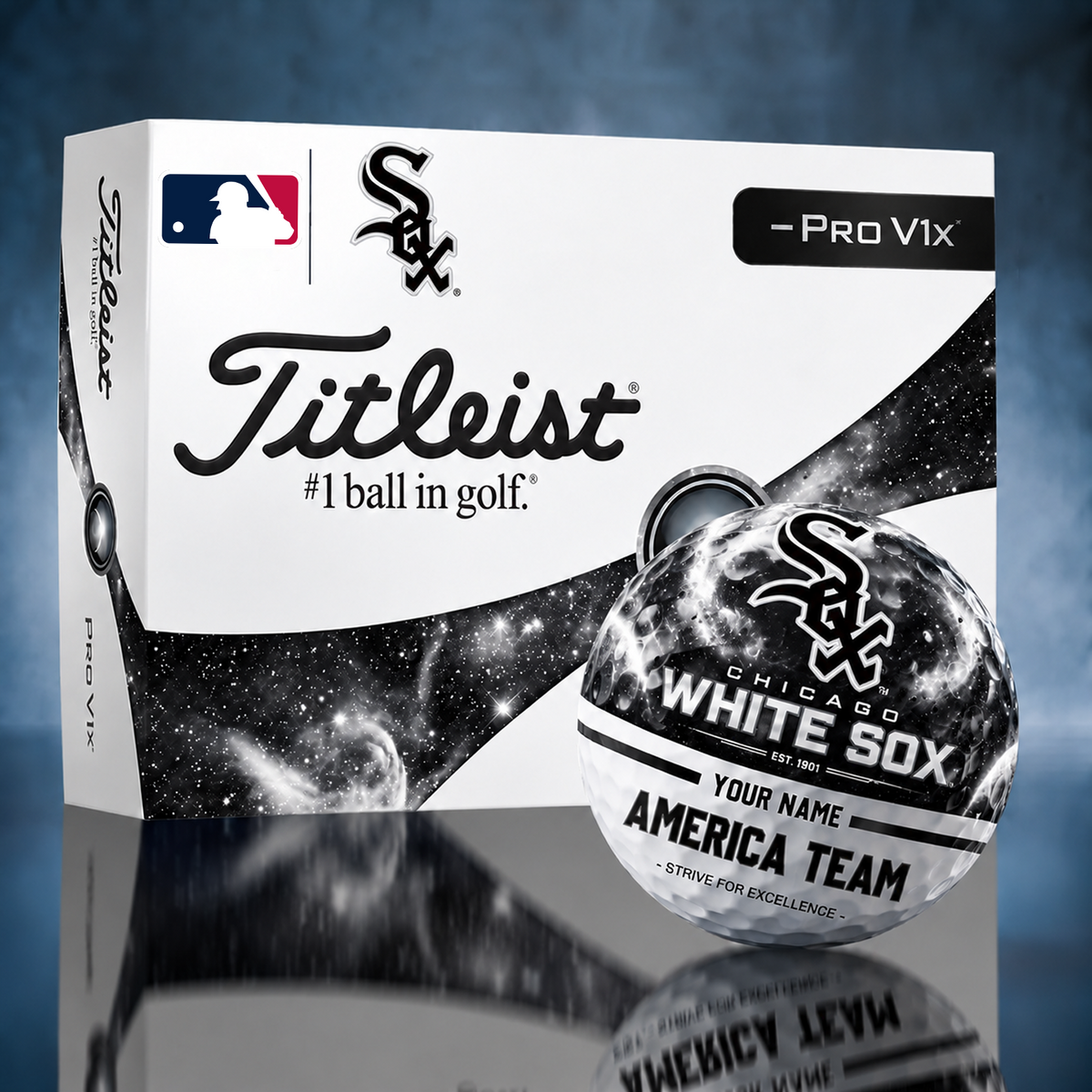 Titleist CWS x Premium MLB PERSONALIZED GOLF BALL LIMITED EDITION V7