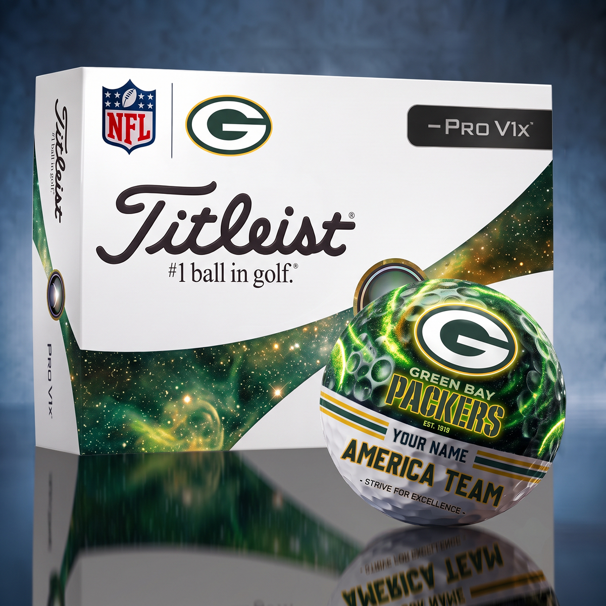 Titleist GB x Premium NFL DAL PERSONALIZED GOLF BALL LIMITED EDITION V7