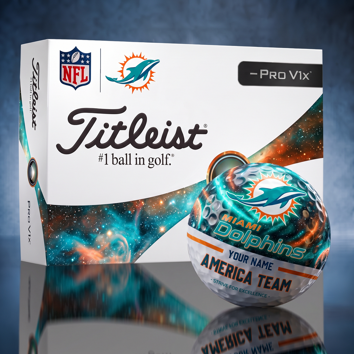 Titleist MIA x Premium NFL DAL PERSONALIZED GOLF BALL LIMITED EDITION V7