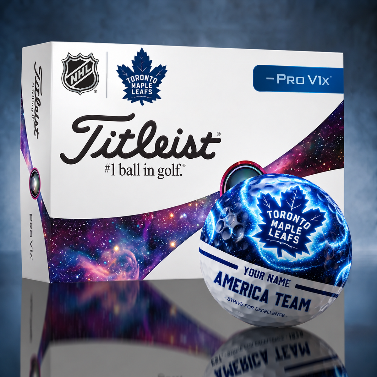 Titleist TOR x Premium NHL PERSONALIZED GOLF BALL LIMITED EDITION V7