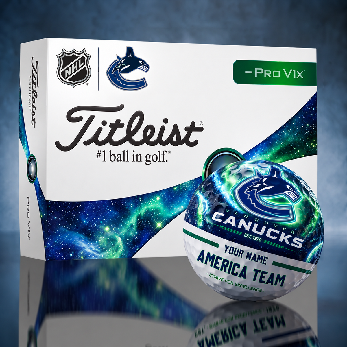Titleist VAN x Premium NHL PERSONALIZED GOLF BALL LIMITED EDITION V7