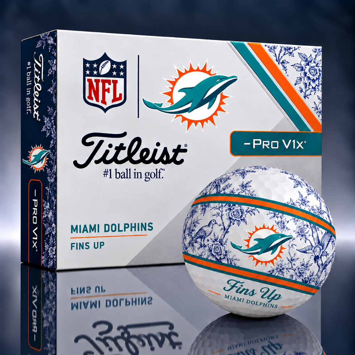 Titleist X Dior Premium NFL MIA PERSONALIZED GOLF BALL LIMITED EDITION