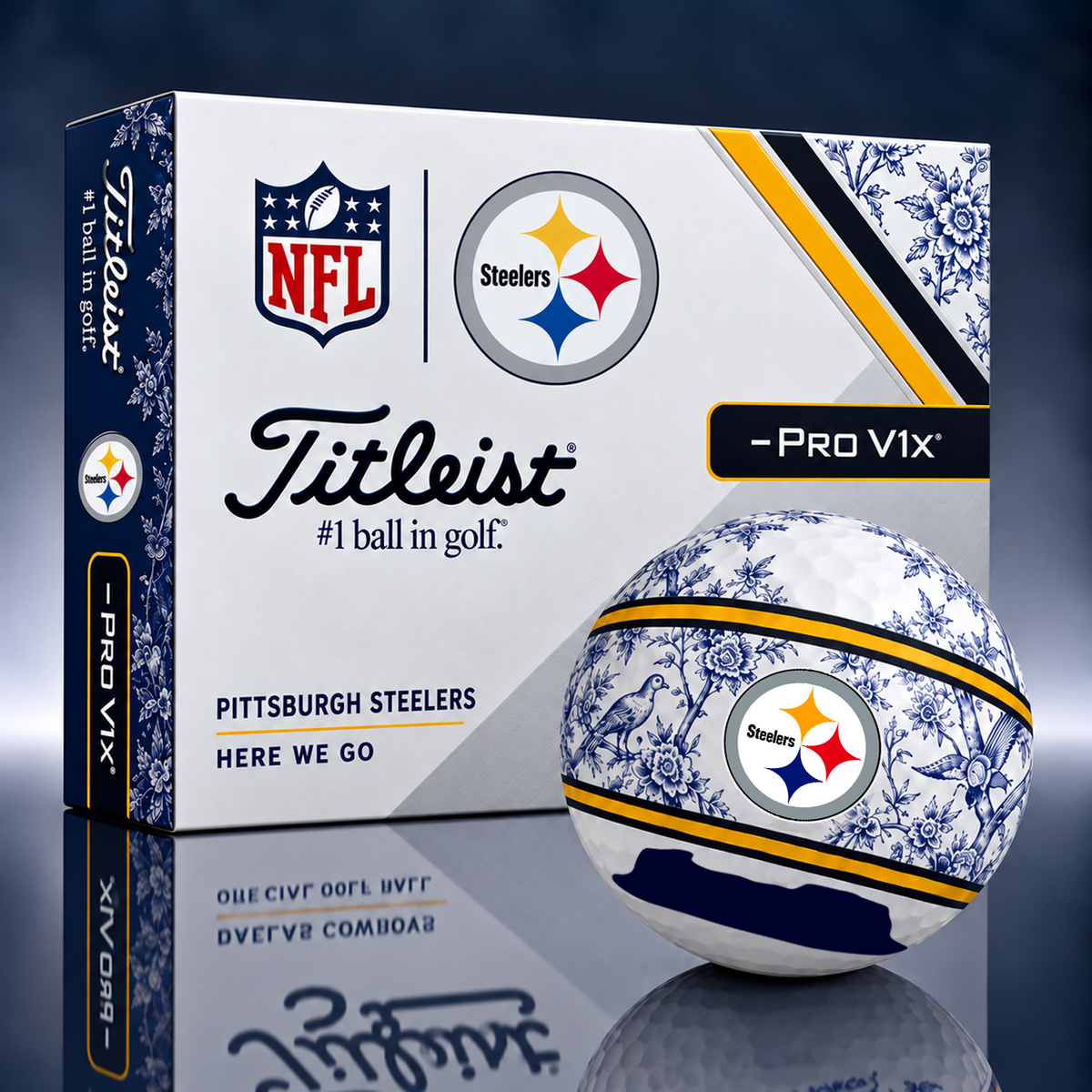 Titleist X Dior Premium NFL PIT PERSONALIZED GOLF BALL LIMITED EDITION