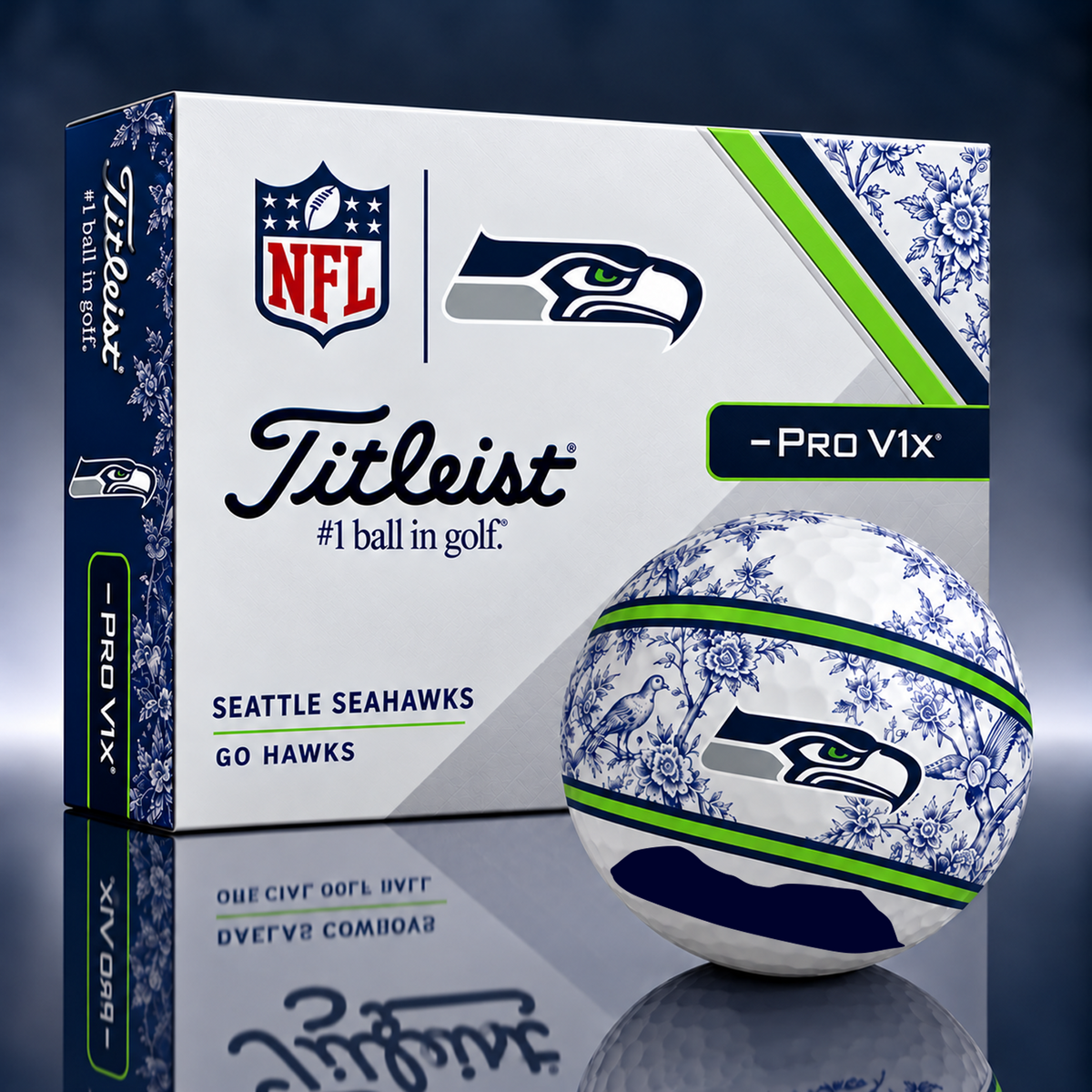 Titleist X Dior Premium NFL SEA PERSONALIZED GOLF BALL LIMITED EDITION