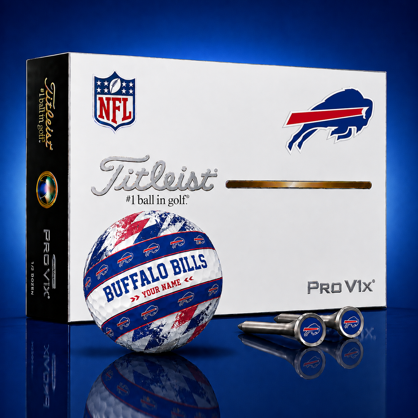 Titleist X Premium NFL BUF PERSONALIZED GOLF BALL LIMITED EDITION
