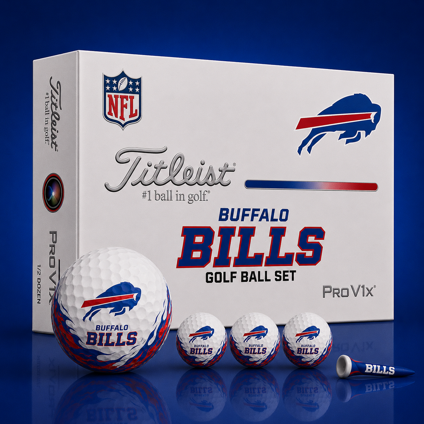 Titleist X Premium NFL BUF PERSONALIZED GOLF BALL LIMITED EDITION 2408 V2