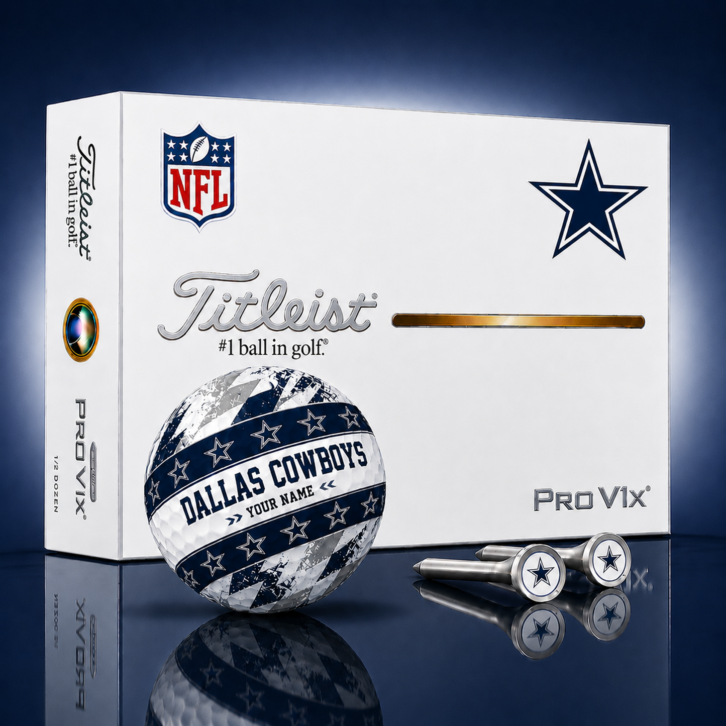 Titleist X Premium NFL DAL PERSONALIZED GOLF BALL LIMITED EDITION