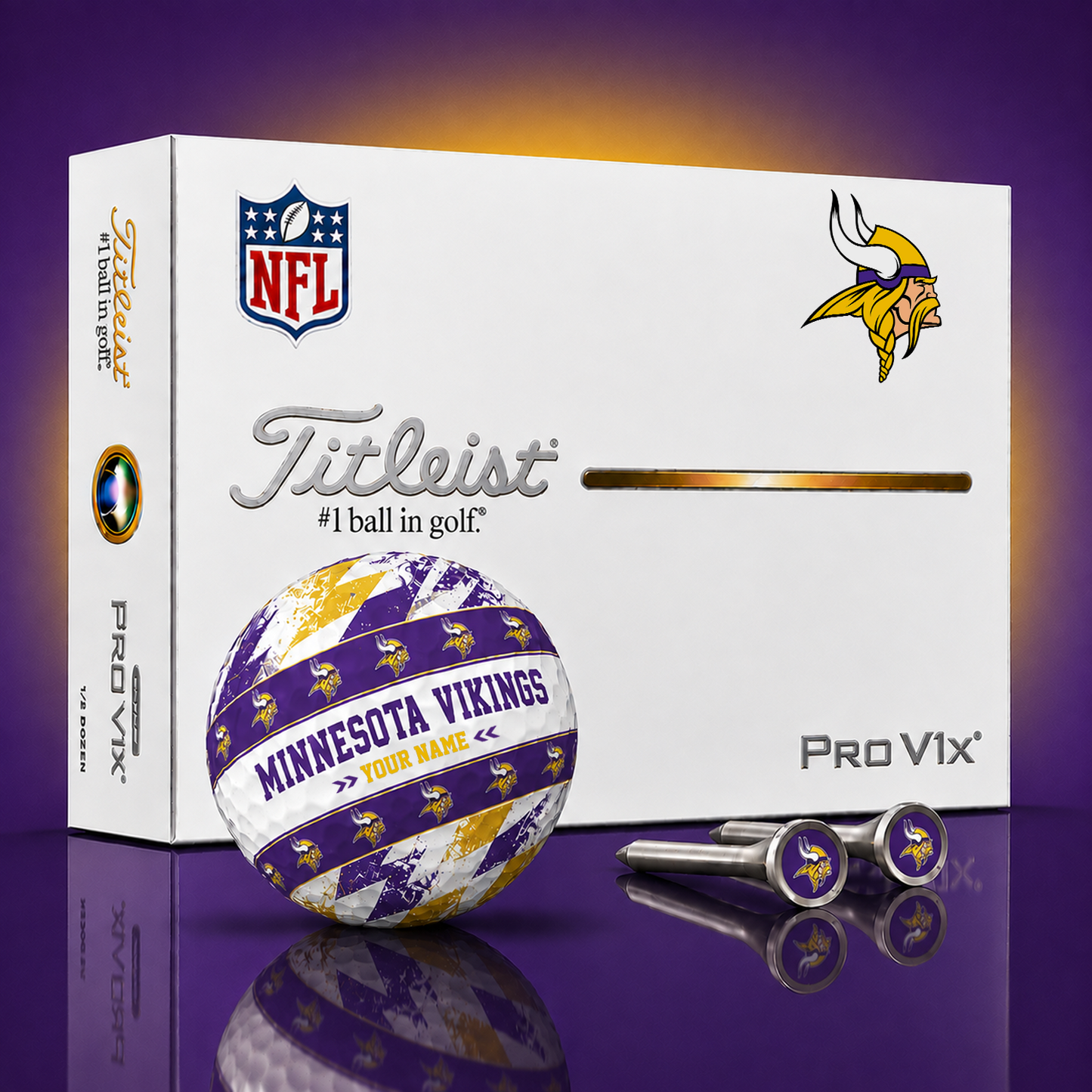 Titleist X Premium NFL MIN PERSONALIZED GOLF BALL LIMITED EDITION