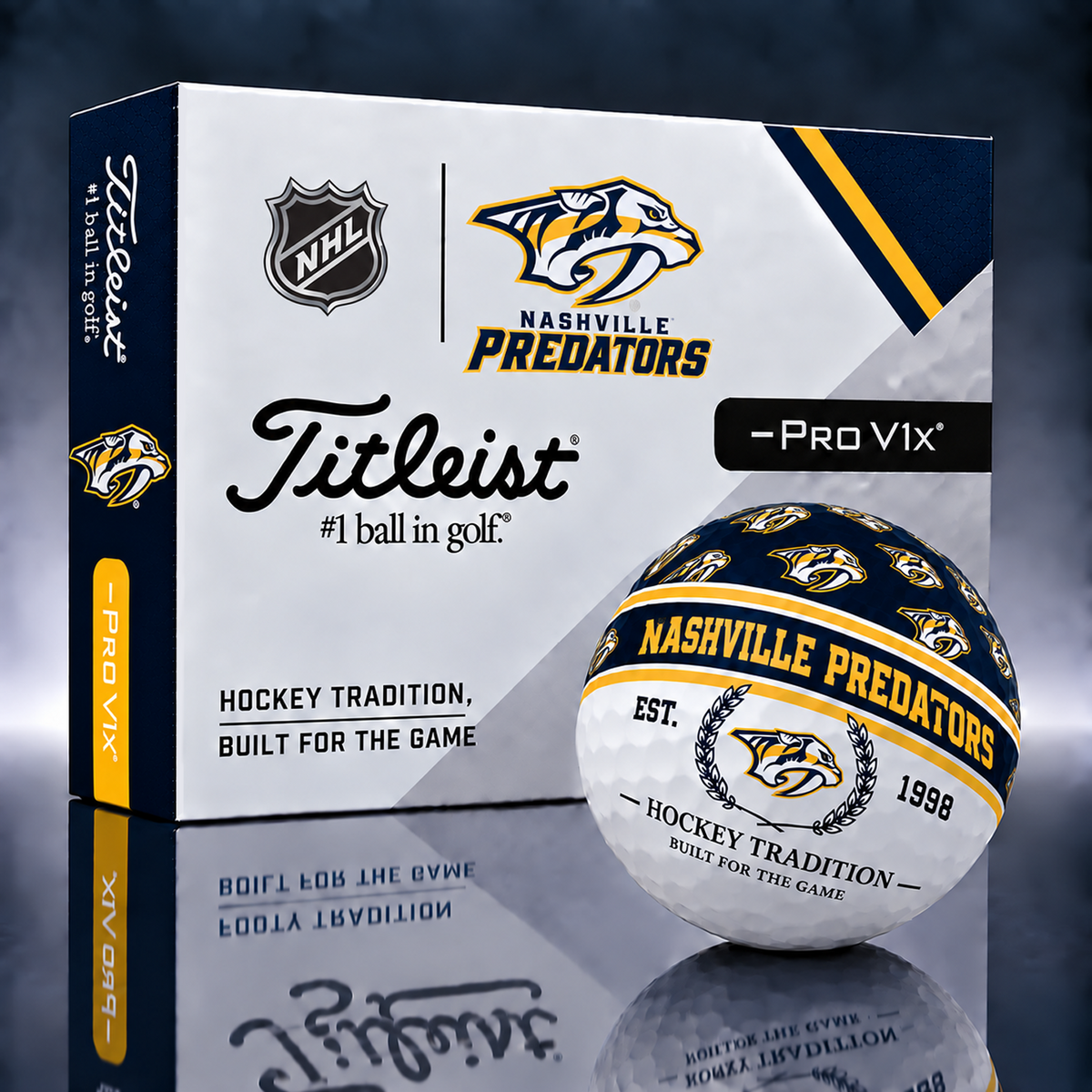 Titleist X Premium NHL x NSH PERSONALIZED GOLF BALL LIMITED EDITION  V5