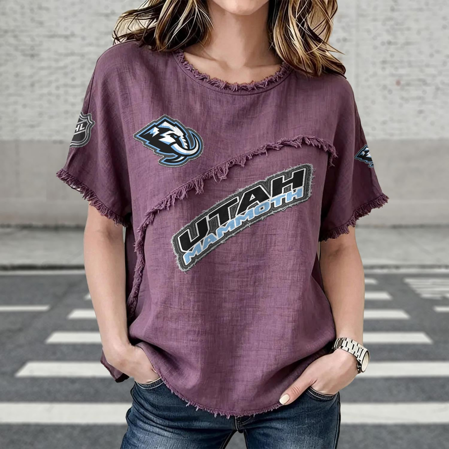 UTA x NHL Women’???s Vintage O-Neck 2905 DatND DVT