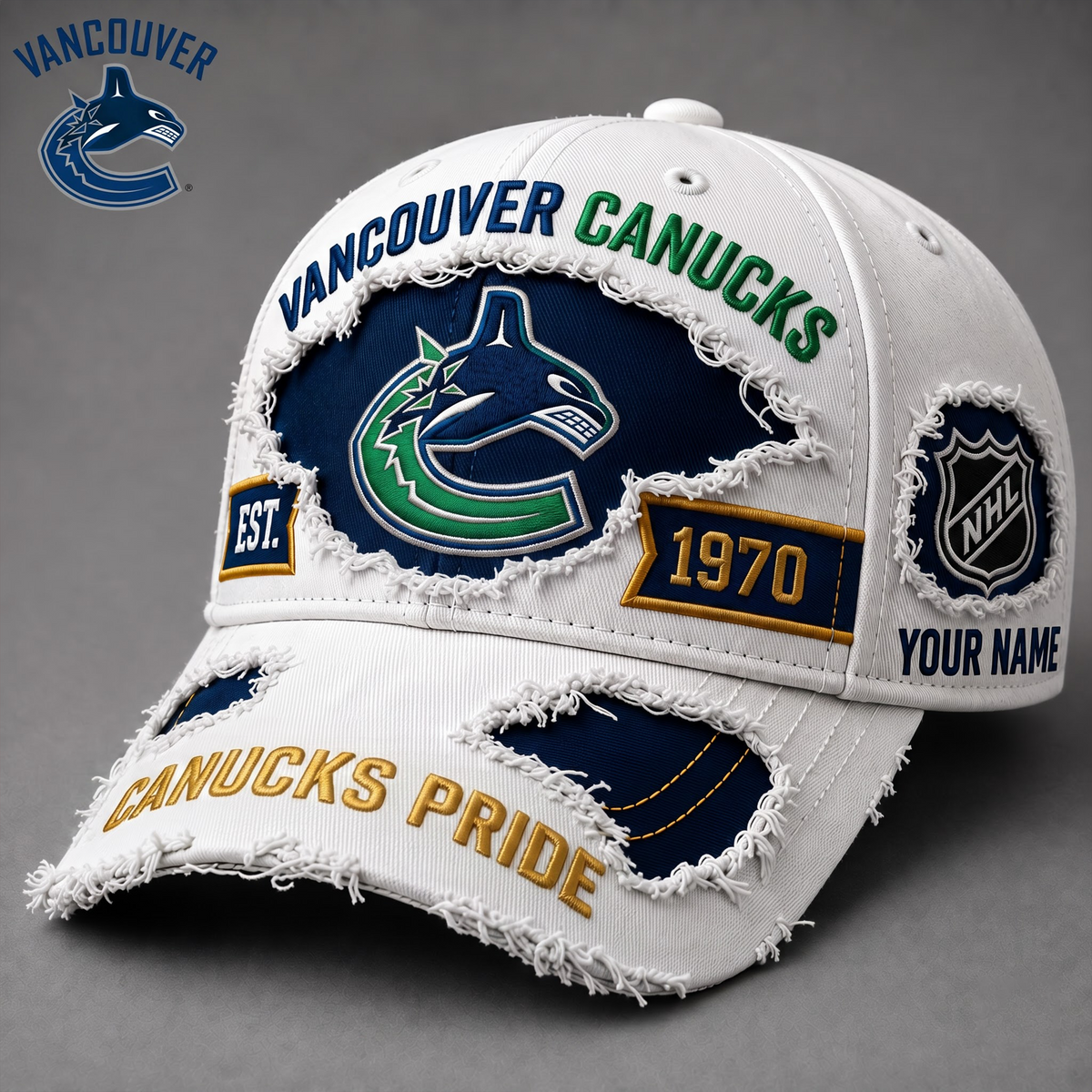 PREMIUM NHL X VC EXCLUSIVE PERSONALIZED CAP FOR GAME DAY