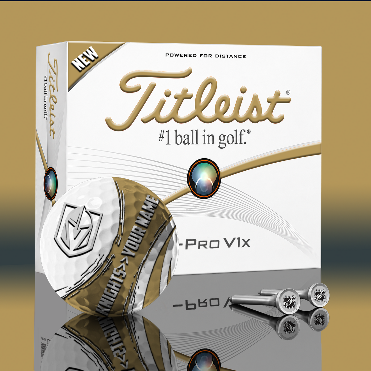VGK x NHL PERSONALIZED GOLF BALL LIMITED EDITION