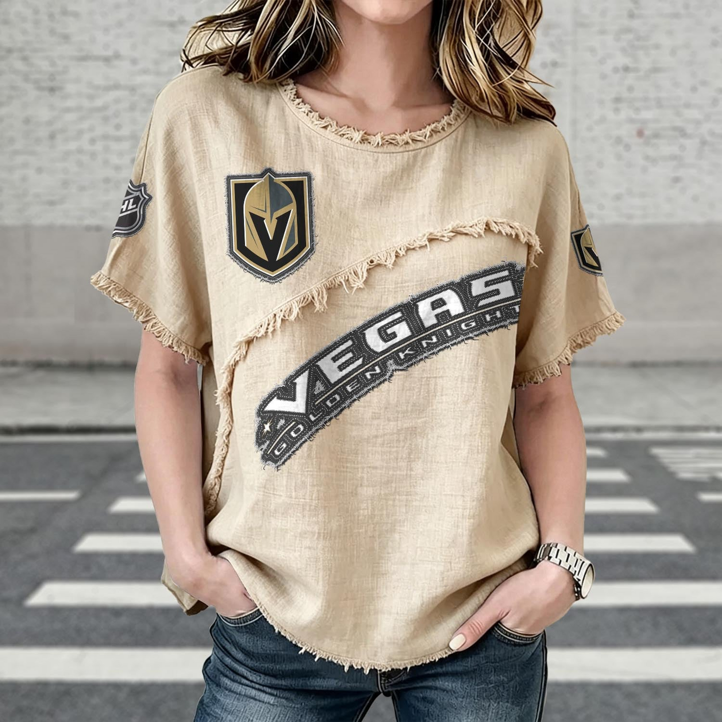 VGK x NHL Women’???s Vintage O-Neck 2905 DatND DVT