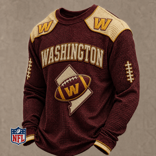 WAS x NFL Baseball Team Embroidered Crewneck Sweatshirt