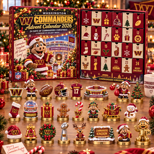 WAS x NFL Christmas Advent Calendar 2026 – 24 Days of NFL Mascot & Holiday Collectibles