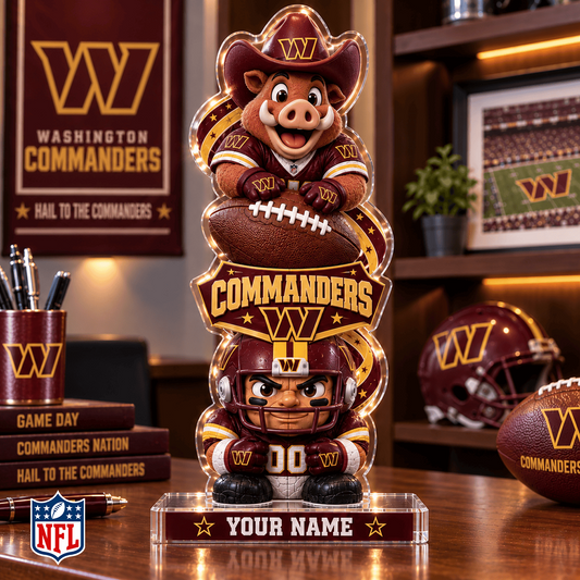 WAS x NFL Christmas KICKOFF Personalized Acrylic Block Plaque
