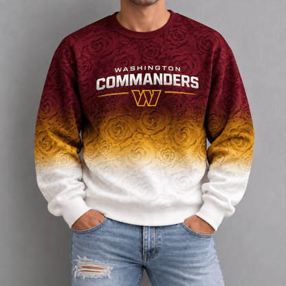 WAS x NFL Embossed Rose Ombre Sweatshirt