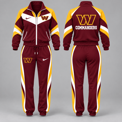 WAS x NFL Team Pride Waterproof Windbreaker Zip-Up Tracksuit Set