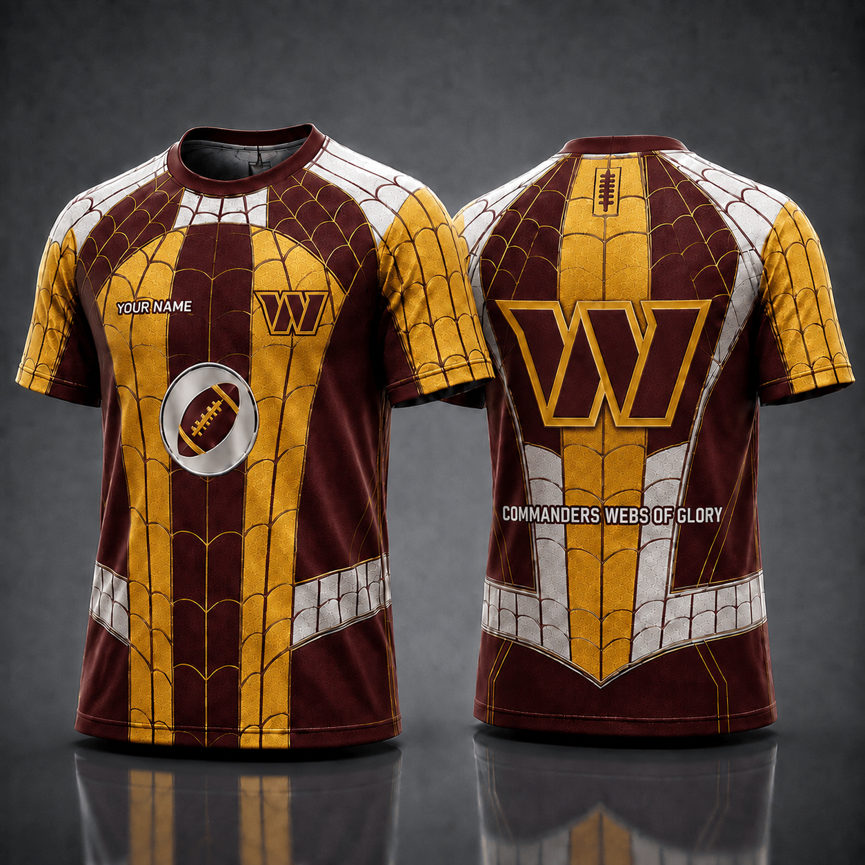 WC NFL x Spider Personalized T-Shirt – Premium Limited Edition Gift for Football Fans