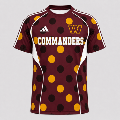 WC Premium NFL Game Day Polka Dot Sports Jersey Shirt