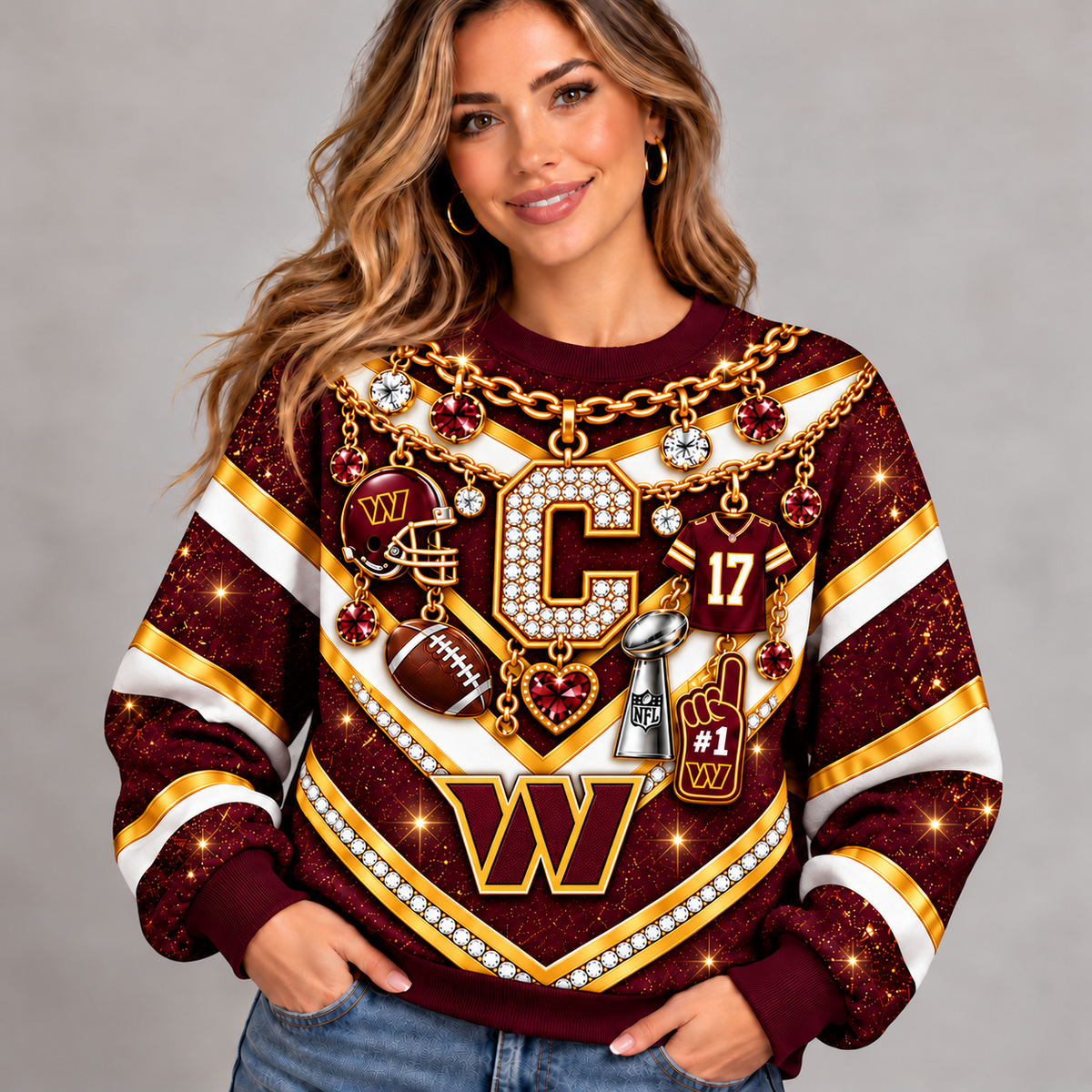 WC x NFL Luxury Bling Sweatshirt