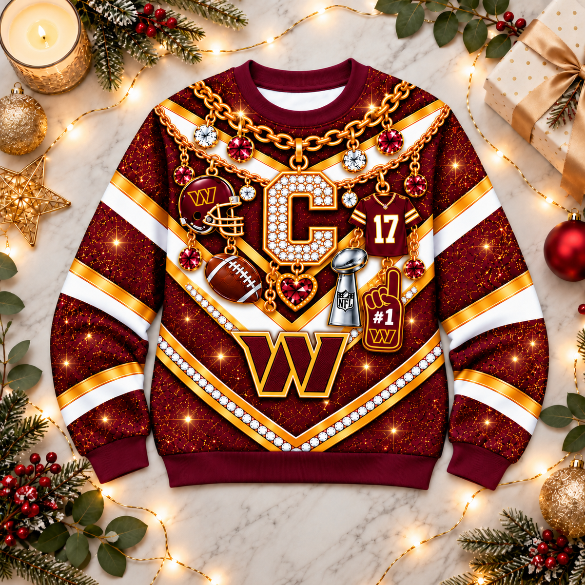 WC x NFL Luxury Bling Sweatshirt