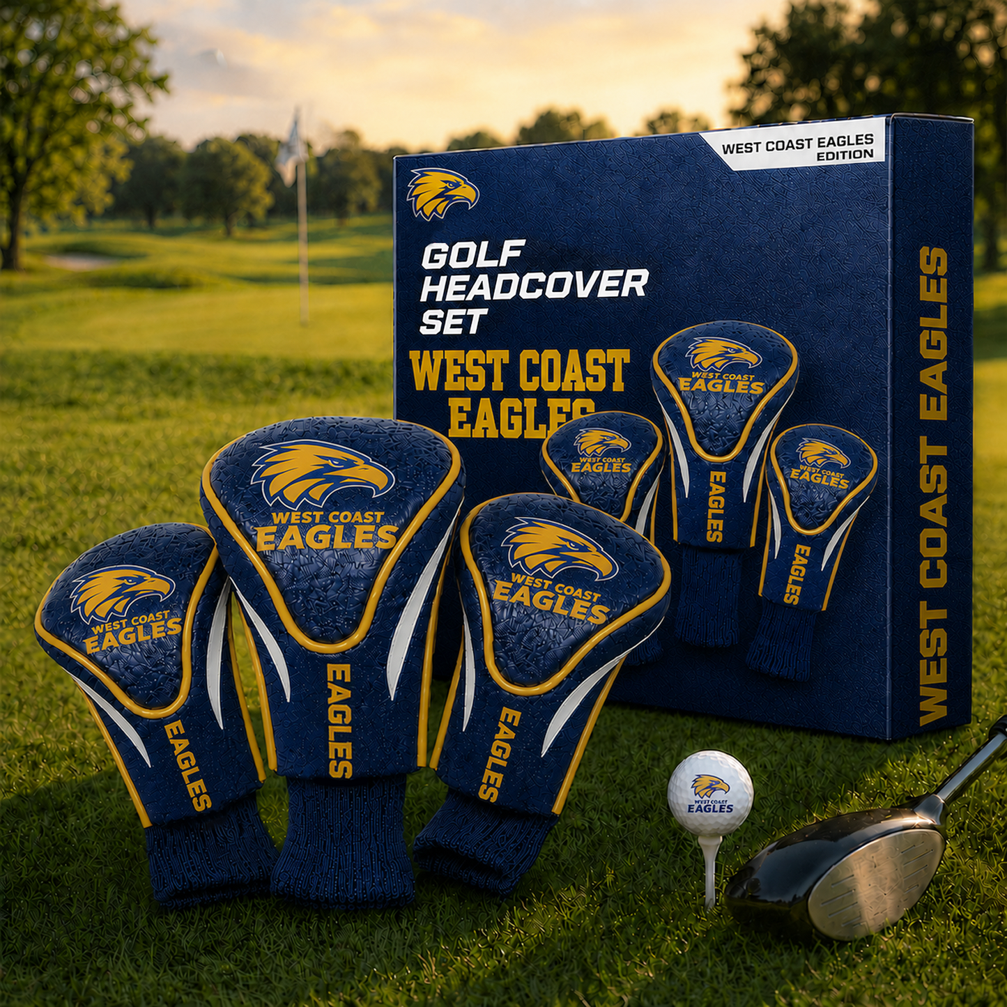 WCE Team Golf AFL 3-Pack Contour Sock Headcovers