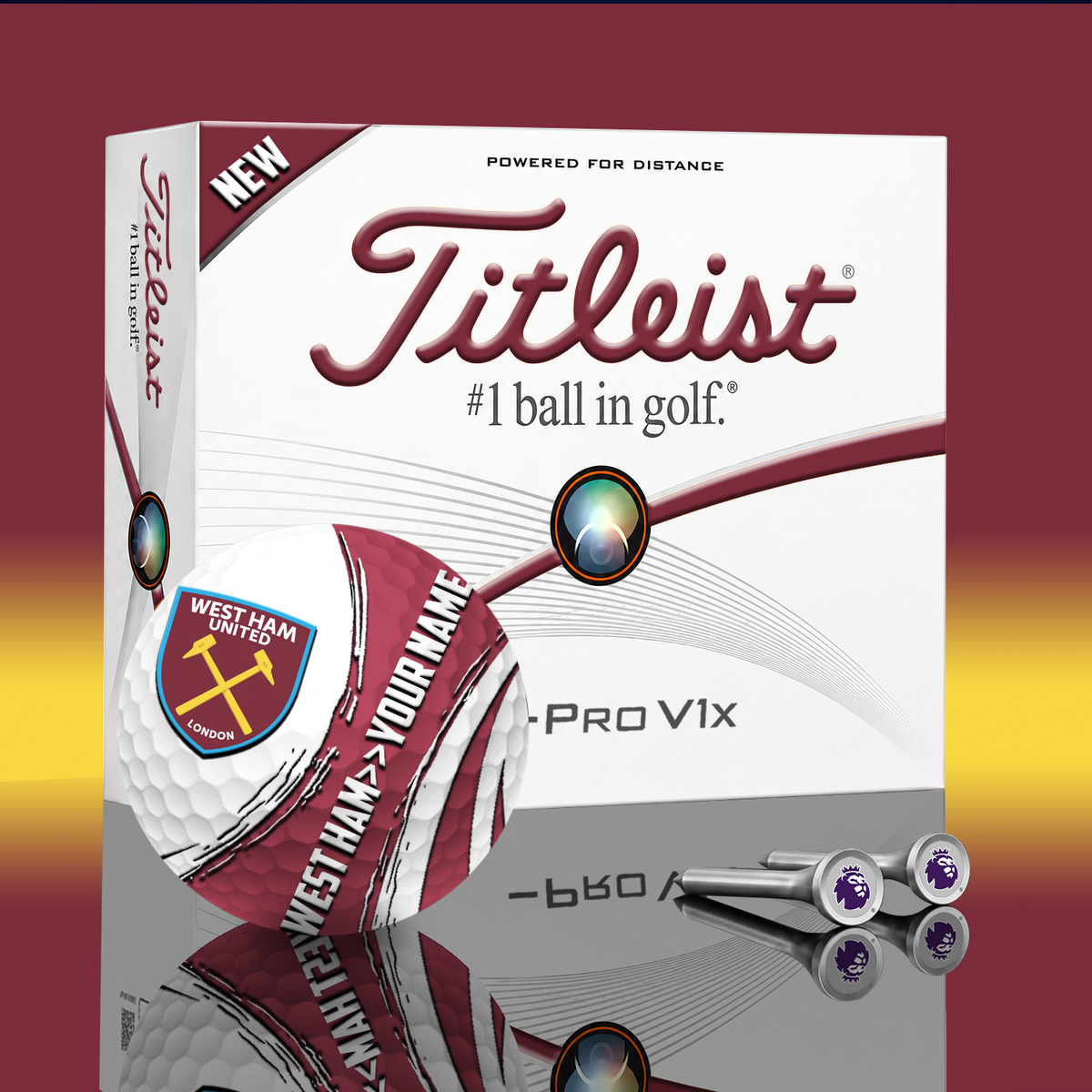 WHU x EPL PERSONALIZED GOLF BALL LIMITED EDITION