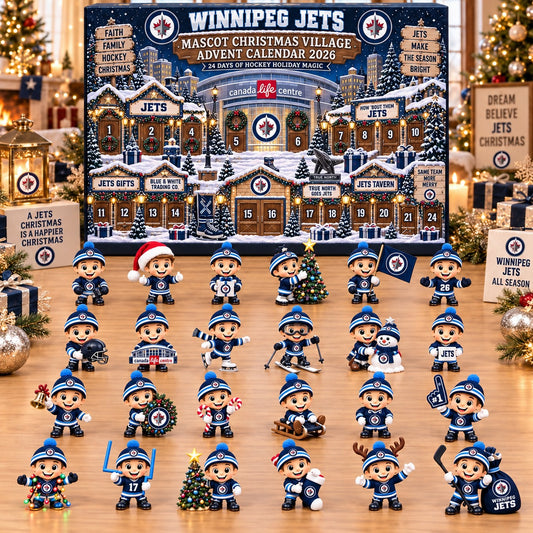 WJ x NHL Mascot Christmas Village Advent Calendar Blink Box