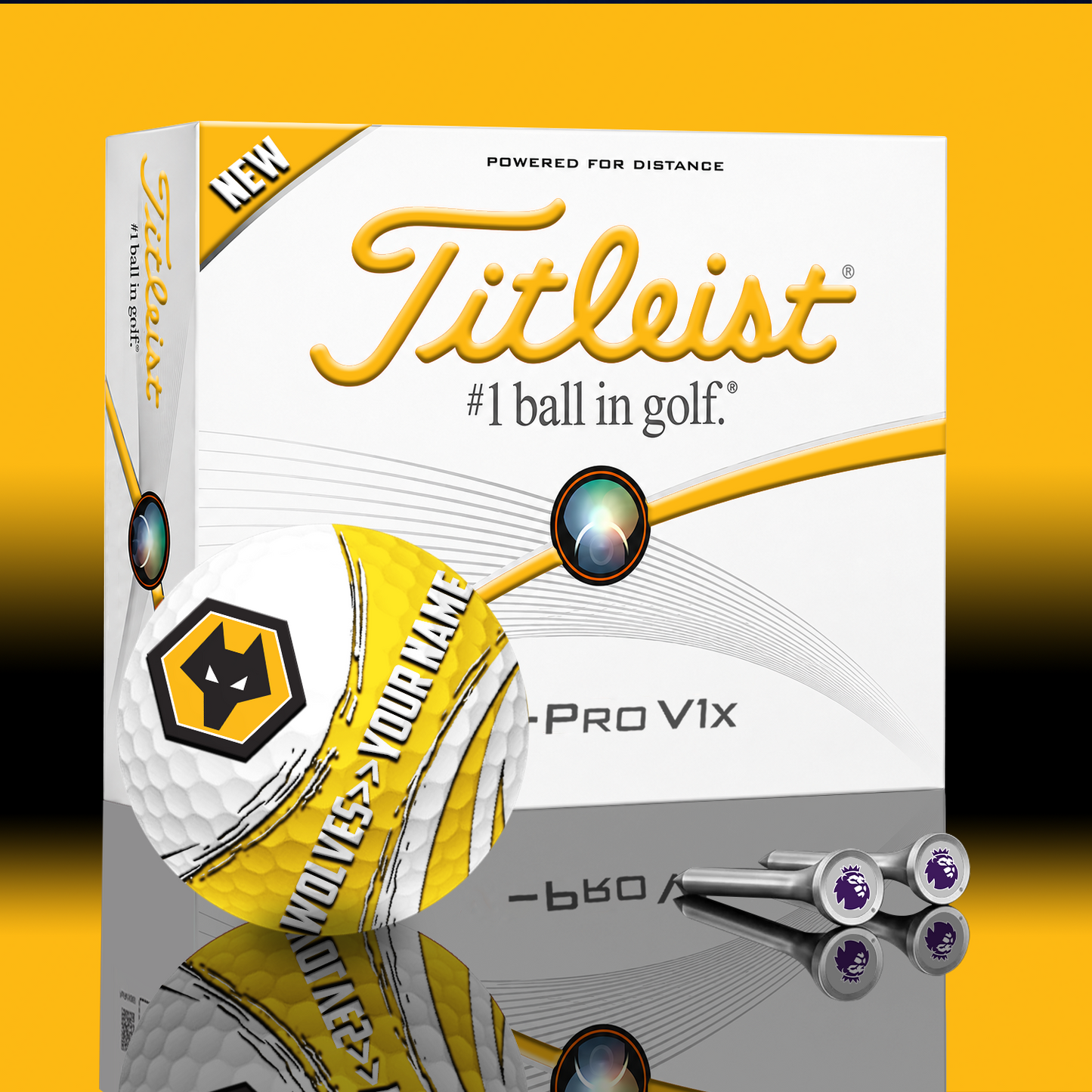 WOL x EPL PERSONALIZED GOLF BALL LIMITED EDITION