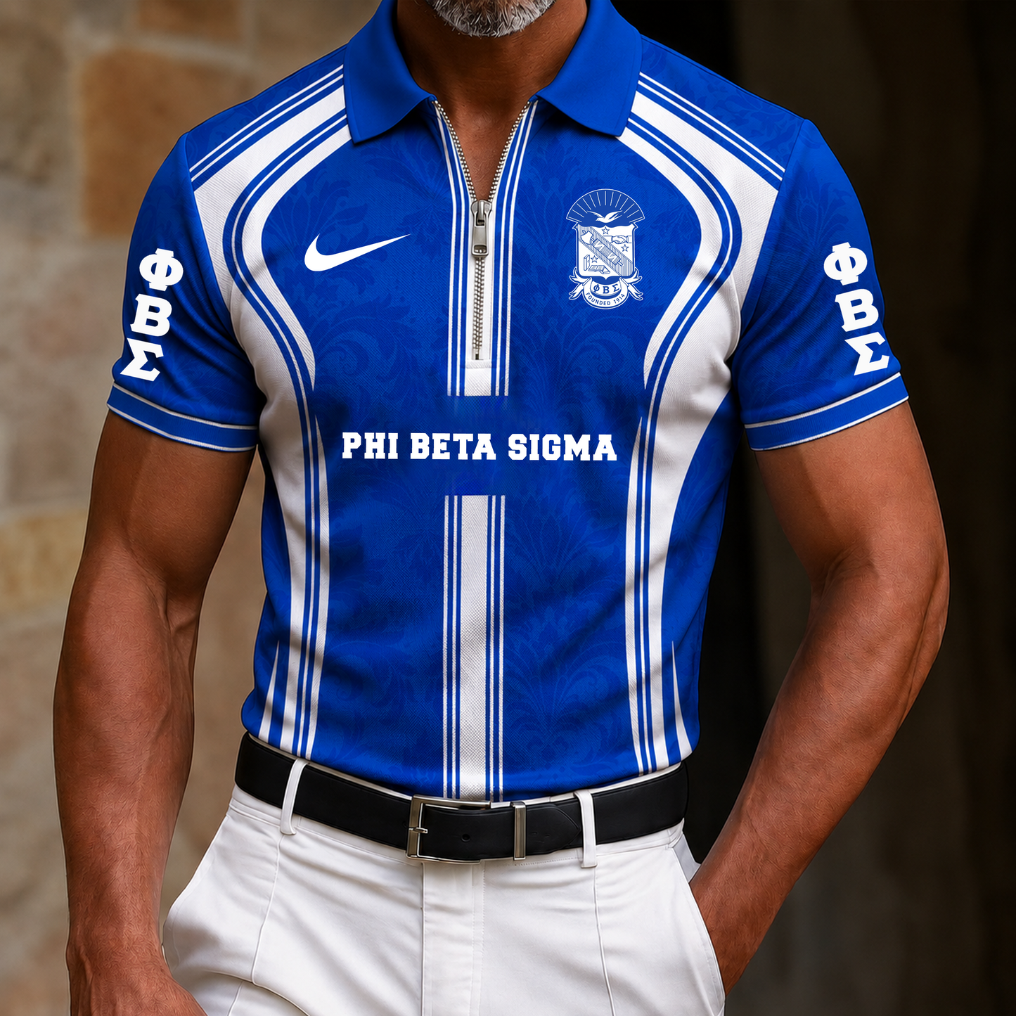 PREMIUM SIGMA X PBS EXCLUSIVE ZIP POLO SHIRT NDT VHM 270726