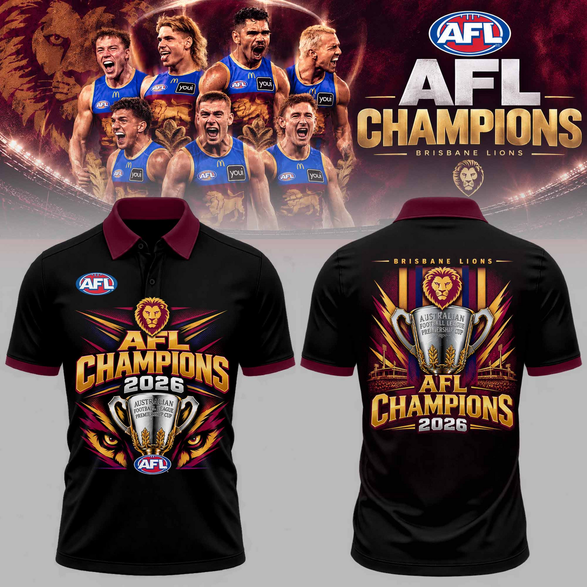 PREMIUM AFL X BL THANK FOR MEMORIES CHAMPIONSHIP POLO LIMITED EDITION NDT VHM 2026